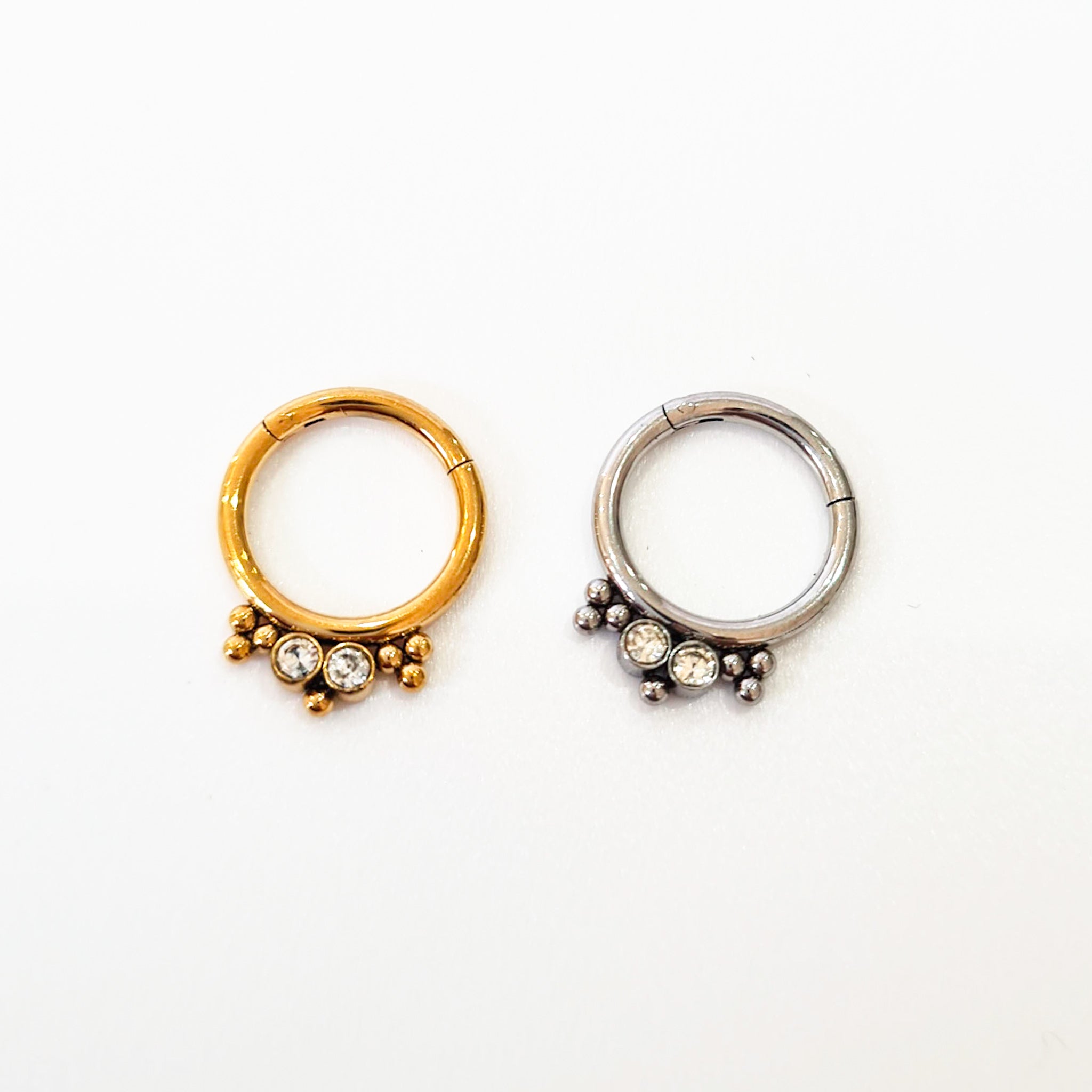 1.2mm Belle | Stainless Steel Seamless Clicker Ring 16G Gauge
