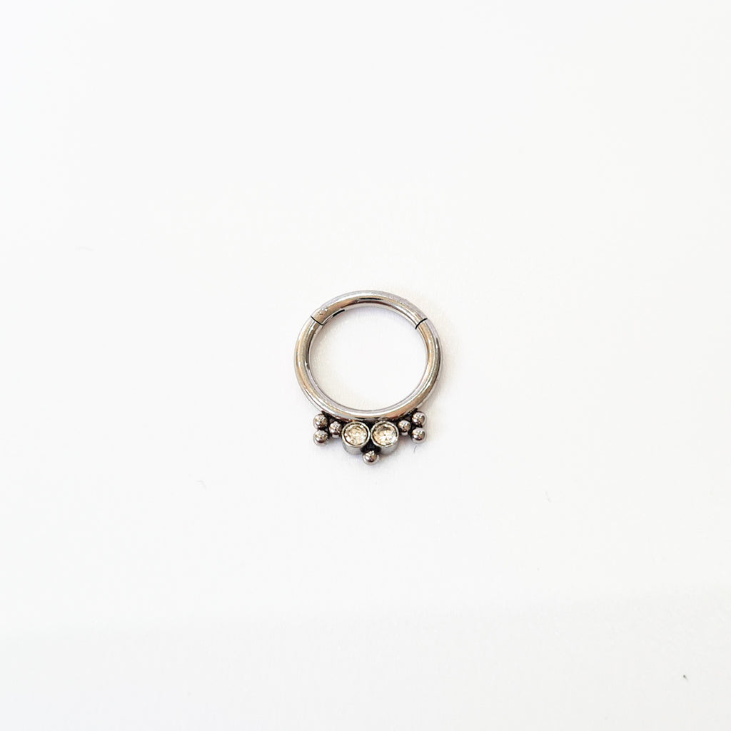 1.2mm Belle | Stainless Steel Seamless Clicker Ring 16G Gauge