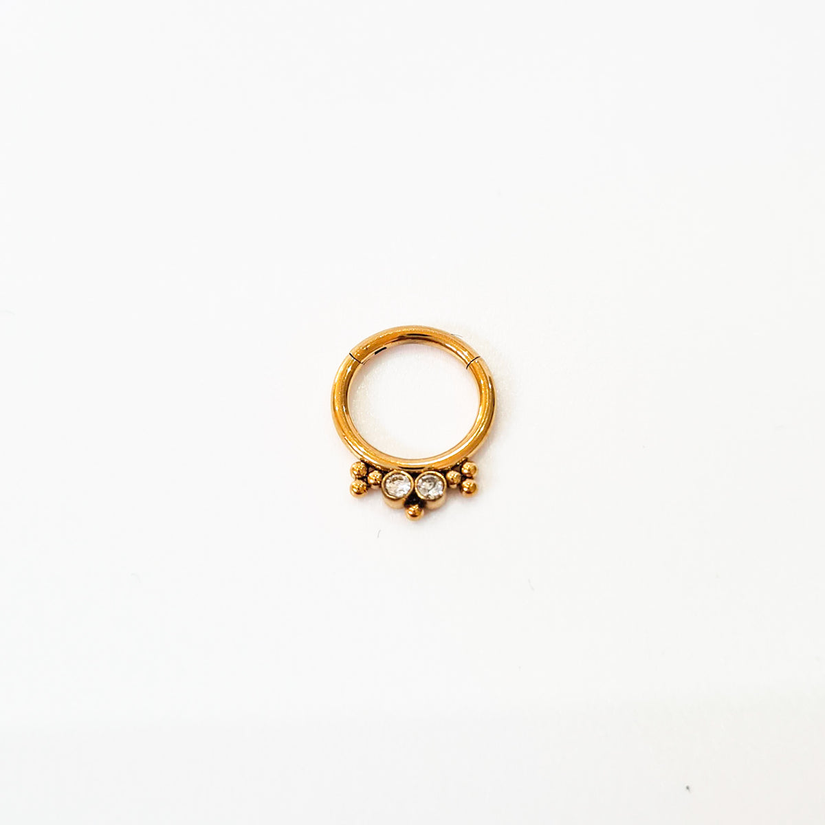 1.2mm Belle | Stainless Steel Seamless Clicker Ring 16G Gauge