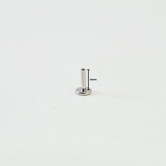 5mm Titanium Screw-In Labret Back (1pc single)