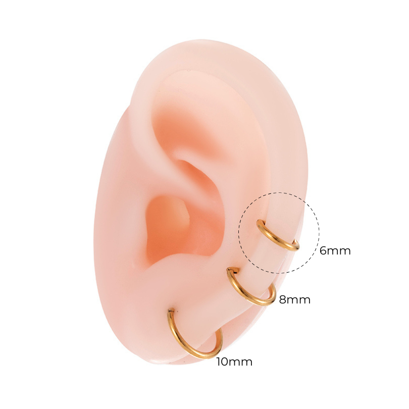 6mm Straight Bar | G23 Titanium Clicker Ring