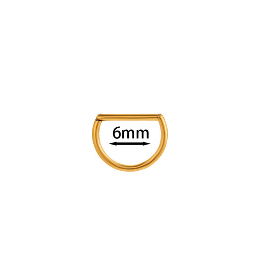 6mm Straight Bar | G23 Titanium Clicker Ring