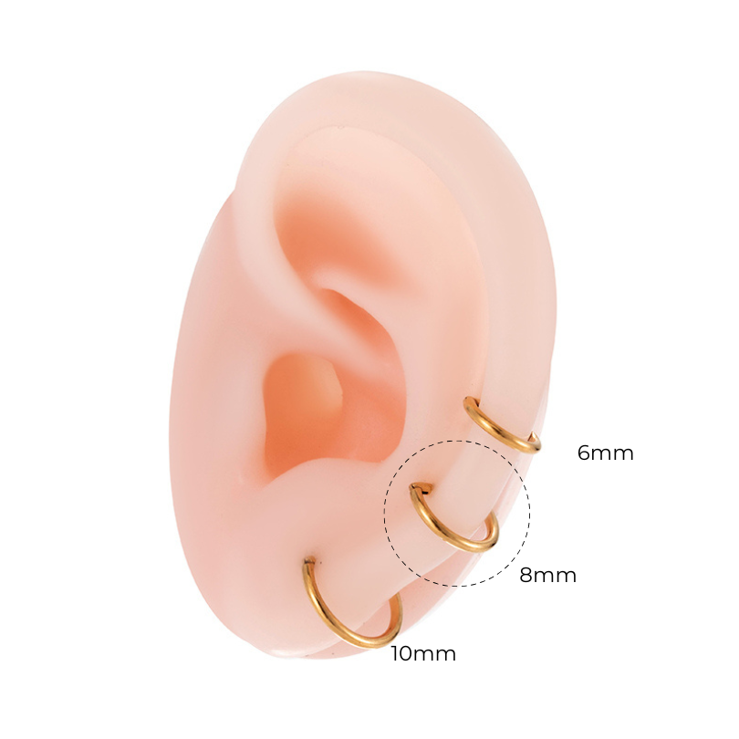 8mm Straight Bar | G23 Titanium Clicker Ring