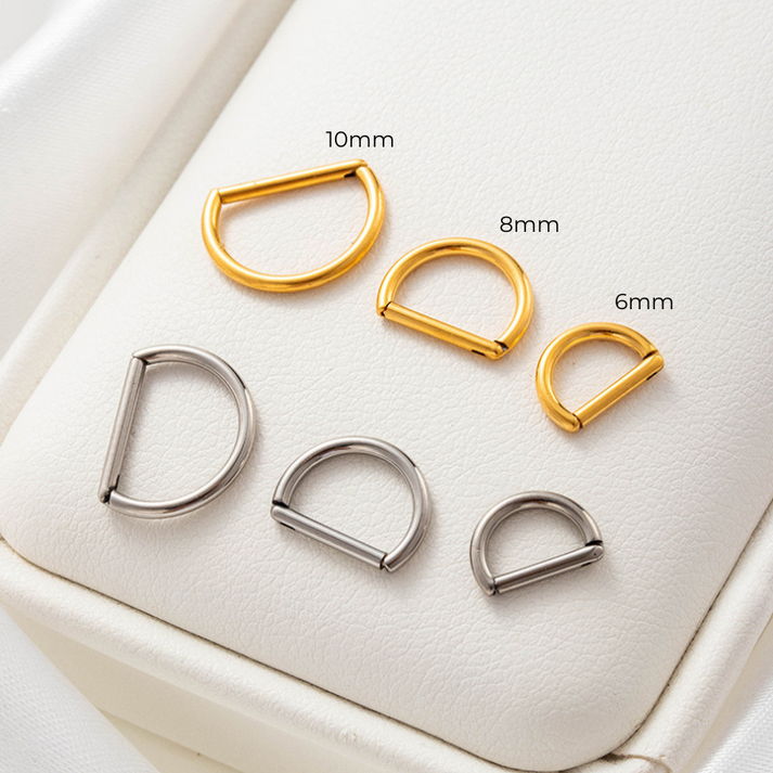 8mm Straight Bar | G23 Titanium Clicker Ring