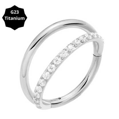 10mm Double CZ | Seamless Segment Ring (single)