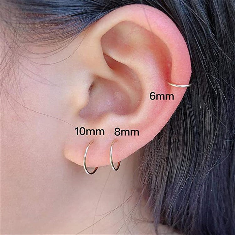 0.8mm | Stainless Steel Seamless Clicker Ring 20G Gauge