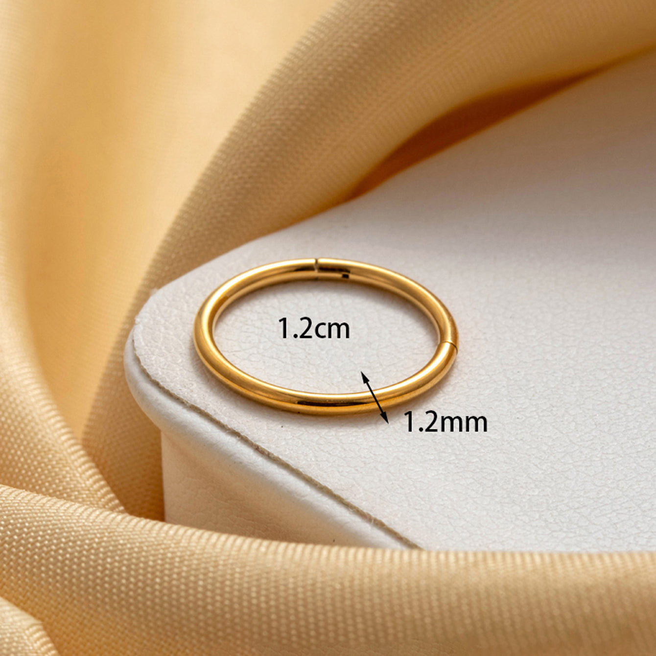 1.2mm | Stainless Steel Seamless Clicker Ring 16G Gauge