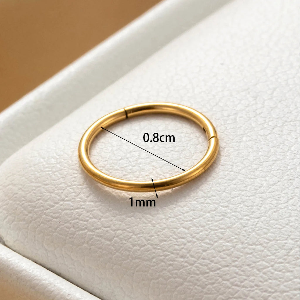 1mm | G23 Titanium Seamless Clicker Ring 18G Gauge
