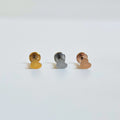 Tiny Heart | Stainless Steel Flat Back Stud