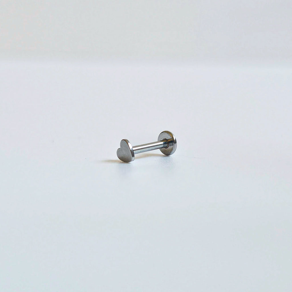Tiny Heart | Stainless Steel Flat Back Stud
