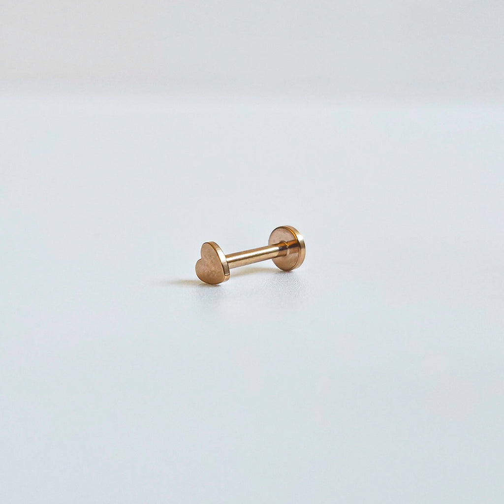 Tiny Heart | Stainless Steel Flat Back Stud