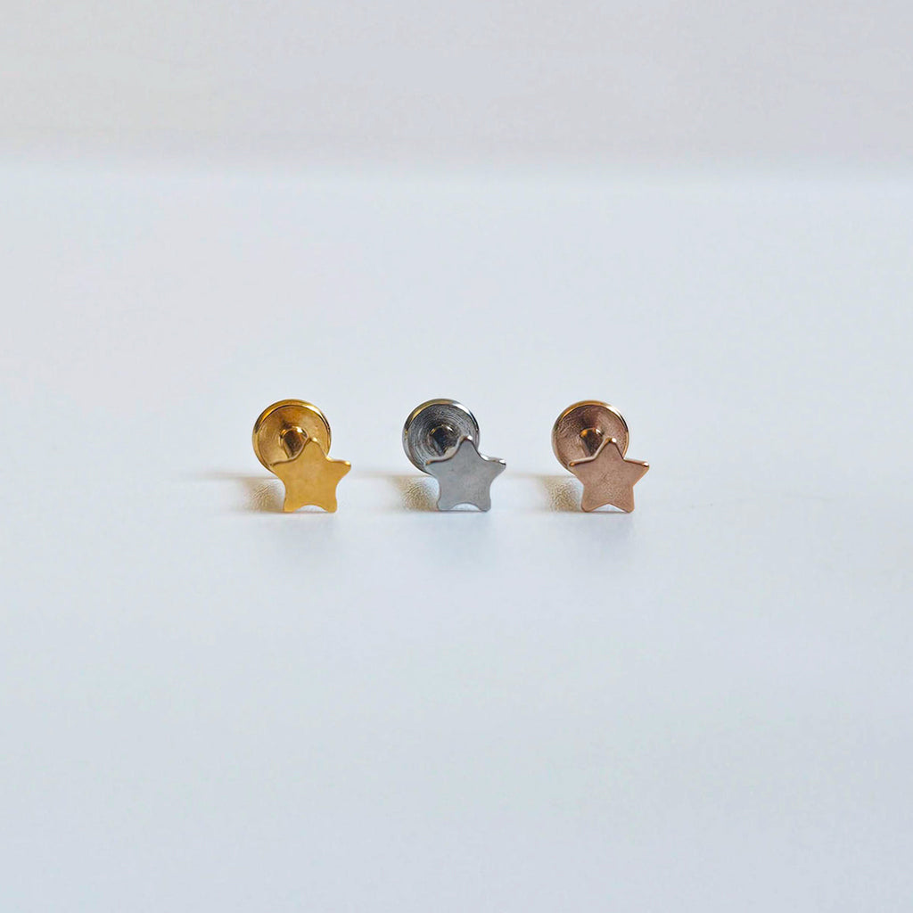Little Star | Stainless Steel Flat Back Stud