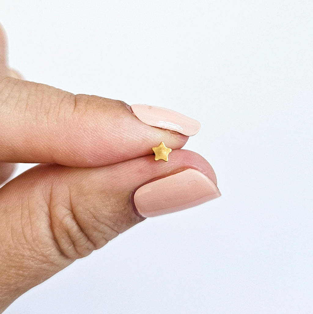 Little Star | Stainless Steel Flat Back Stud