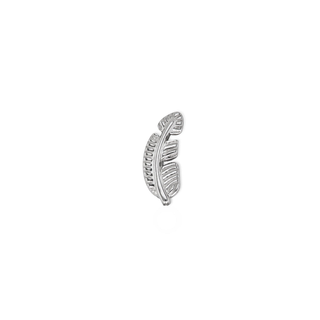 Feather | Stainless Steel Flat Back Stud