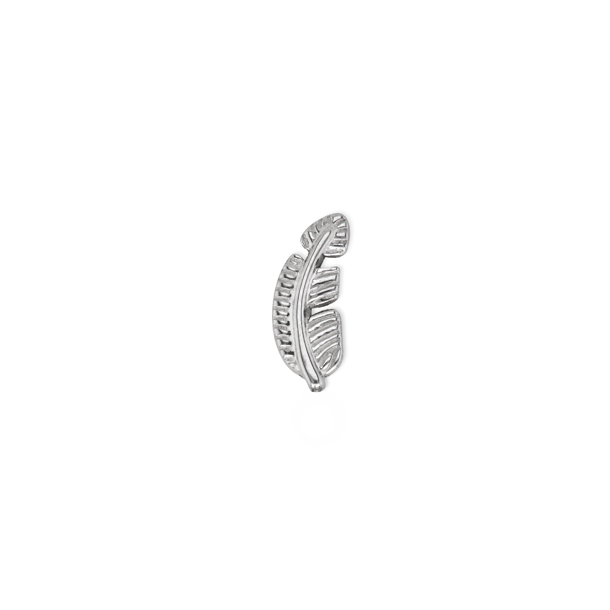Feather | Stainless Steel Flat Back Stud