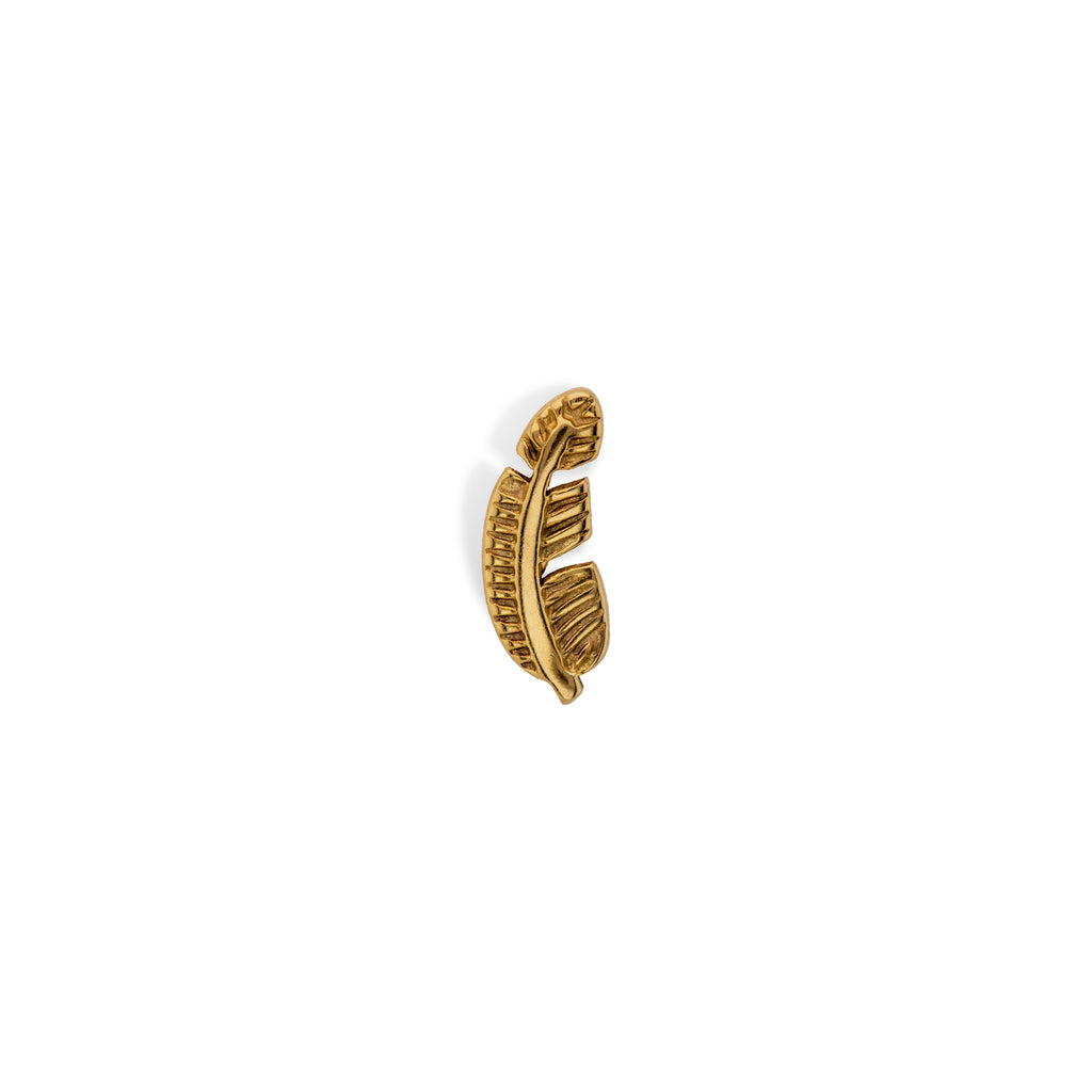 Feather | Stainless Steel Flat Back Stud