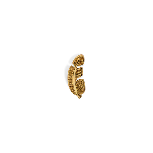 Leaf Gold | Stainless Steel Flat Back Stud