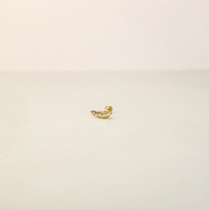 Feather Gold | Stainless Steel Flat Back Stud