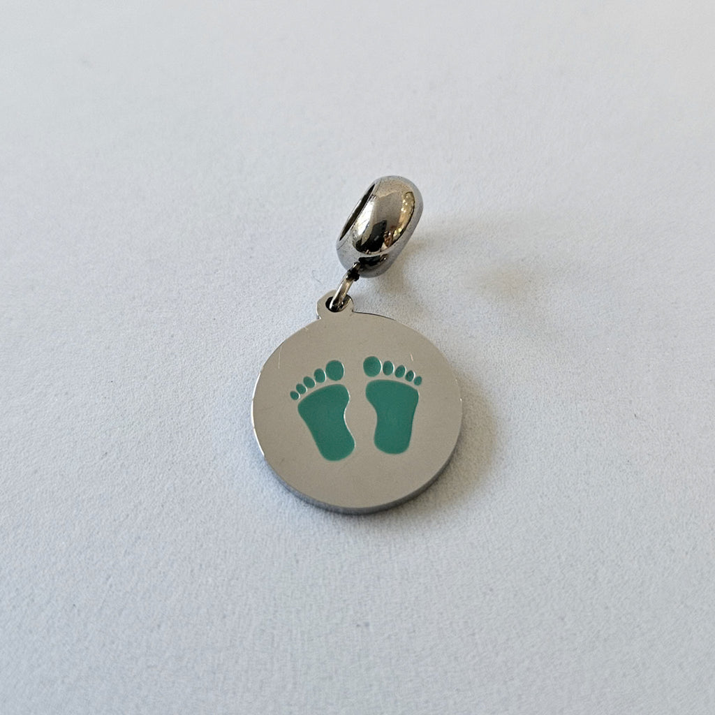 Little Feet Pendant Bracelet Charm