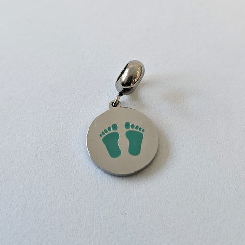 Little Feet Pendant Bracelet Charm