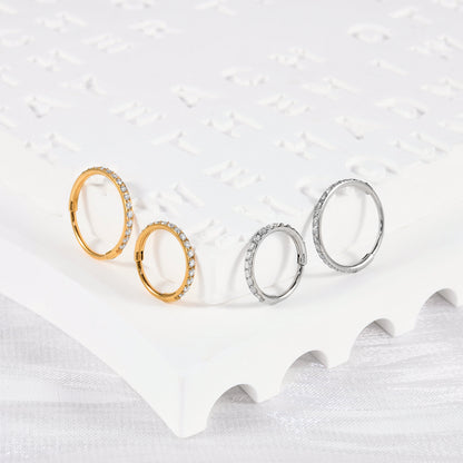 6mm CZ Luxe | Stainless Steel Clicker Ring