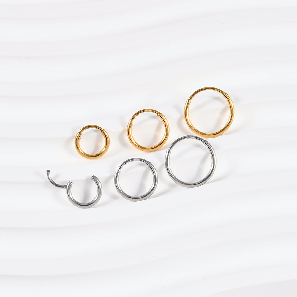 10mm Luxe | Stainless Steel Clicker Ring