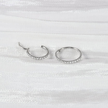 6mm CZ Luxe | Stainless Steel Clicker Ring