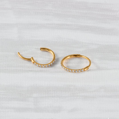 6mm CZ Luxe | Stainless Steel Clicker Ring