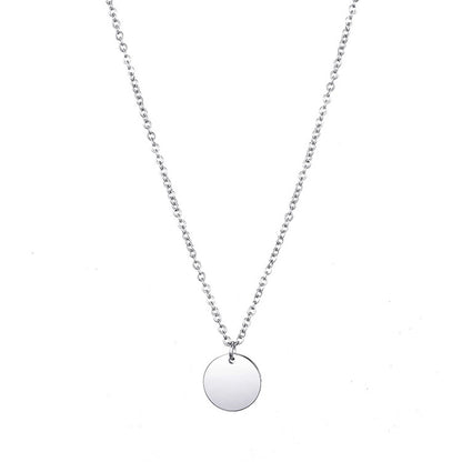 Silver Mini Disc Necklace