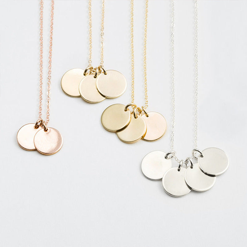 Silver Mini Disc Necklace