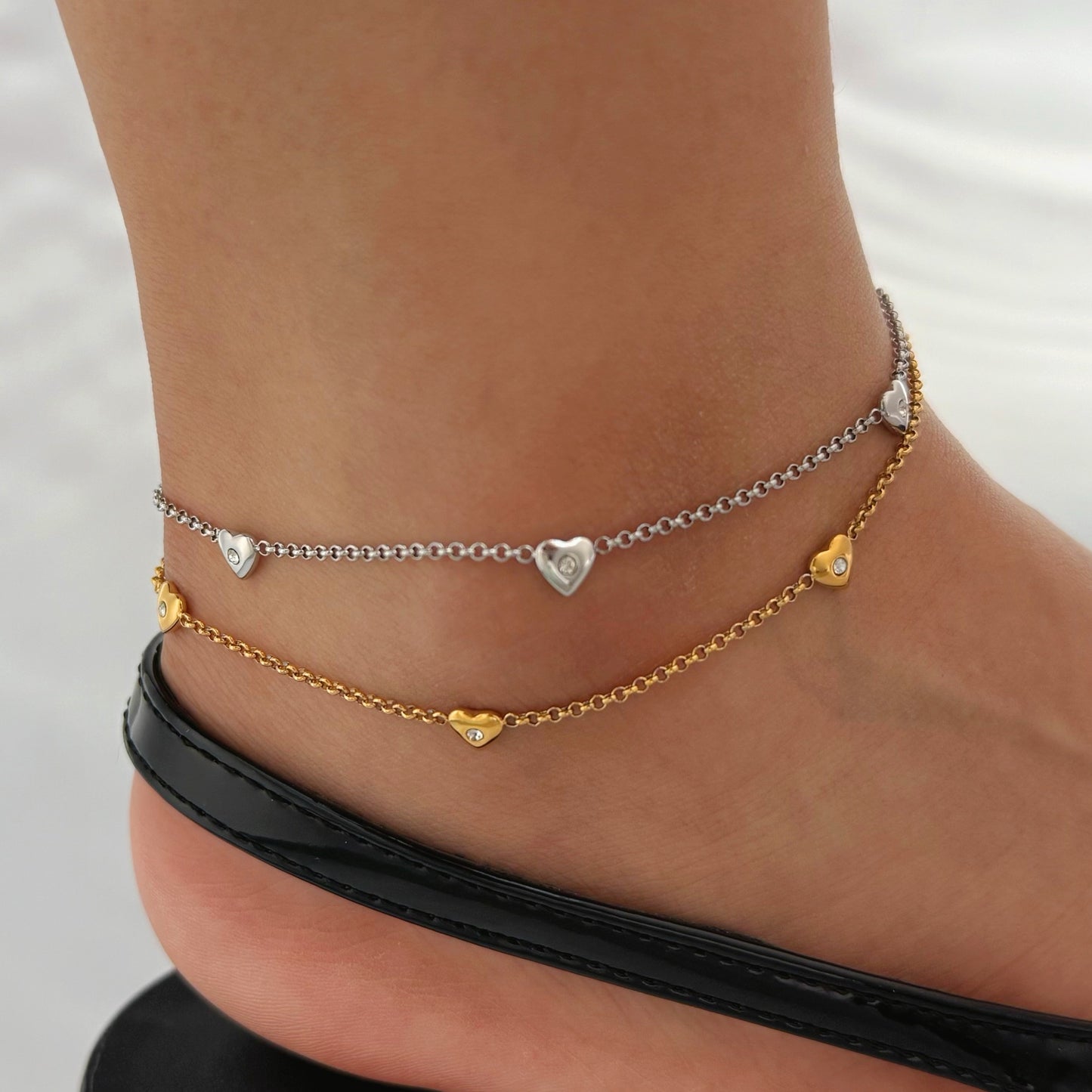 Mini Heart Anklet