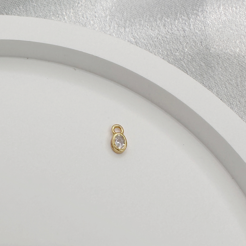 Mini Oval | Sterling Silver Piercing Charm