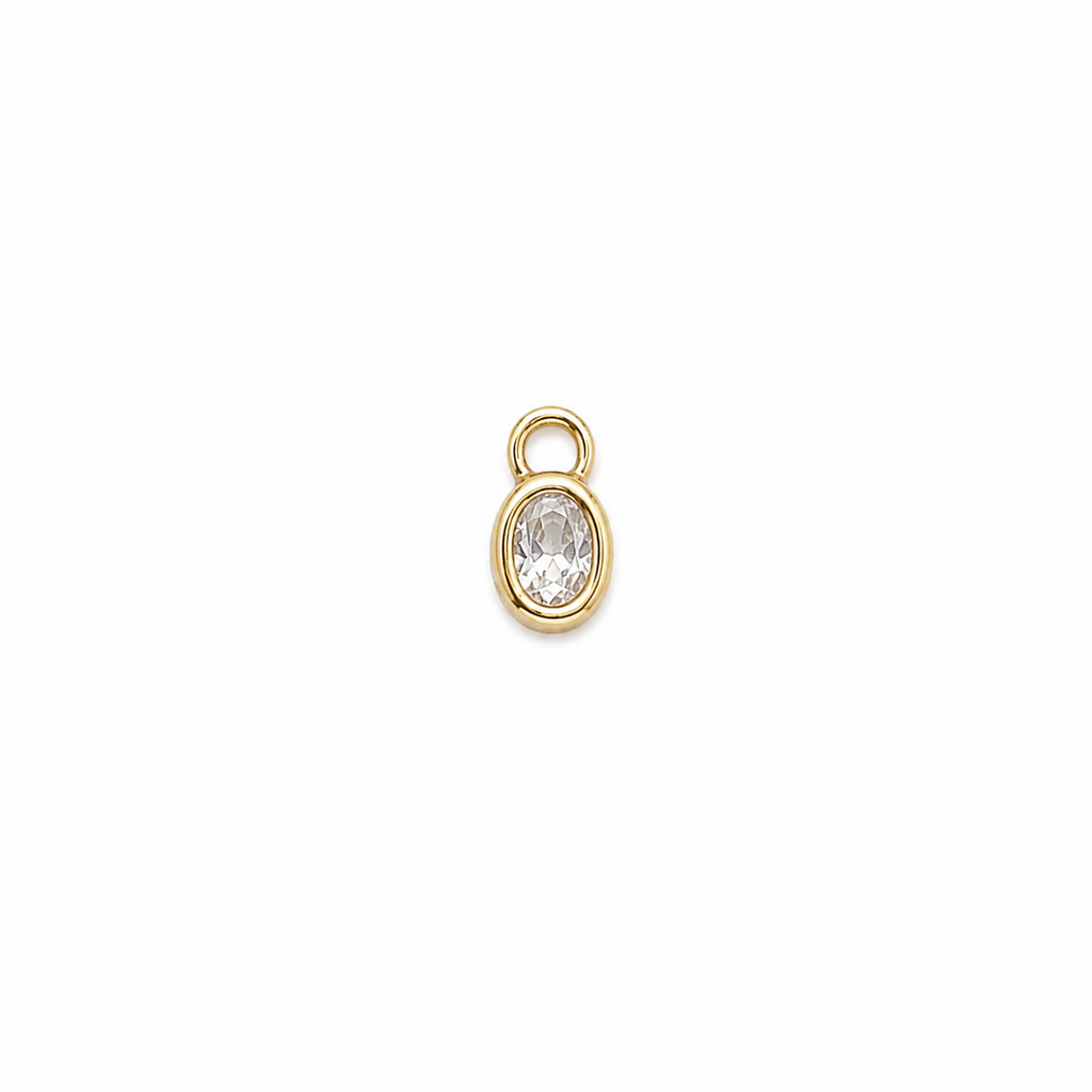 Mini Oval | Sterling Silver Piercing Charm
