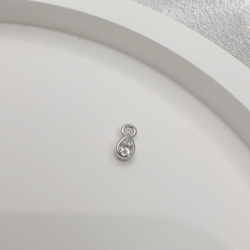 Mini Pear | Sterling Silver Piercing Charm