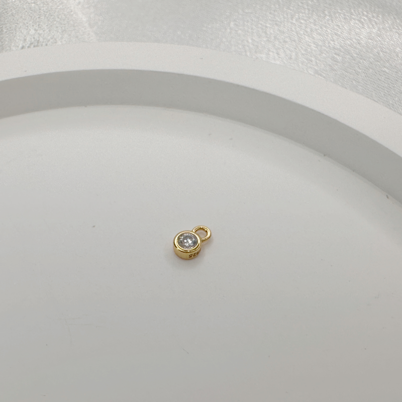 Mini Round | Sterling Silver Piercing Charm