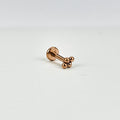Molecule Rose Gold | Stainless Steel Flat Back Stud