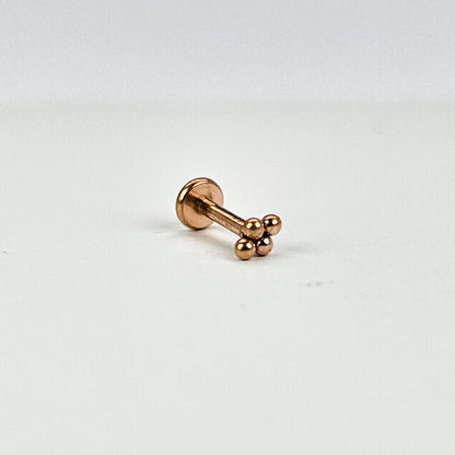 Molecule Rose Gold | Stainless Steel Flat Back Stud