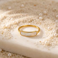 Mother of Pearl Signet Ring