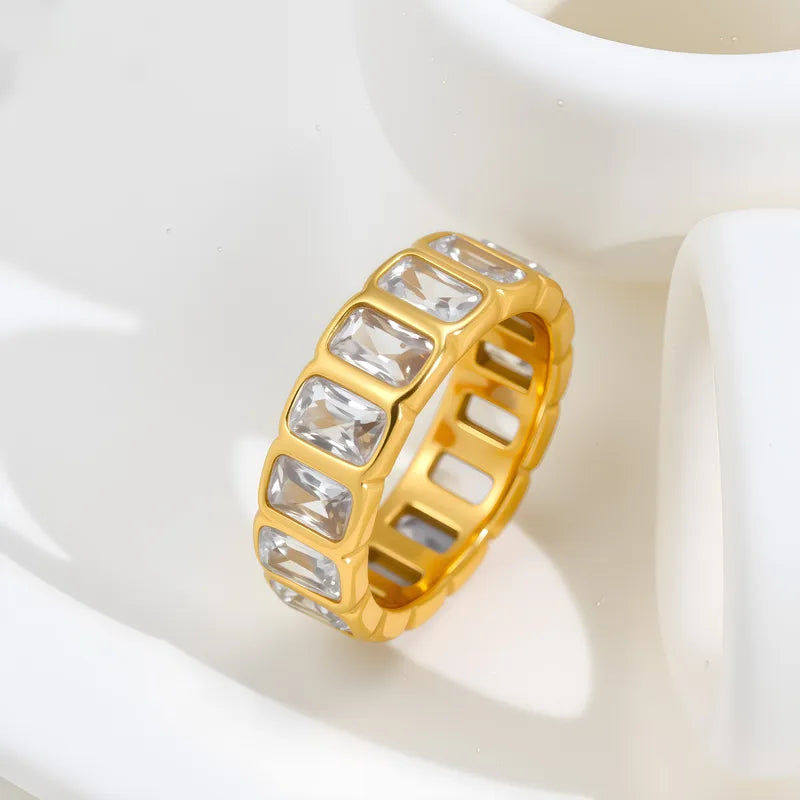 Muse Emerald Cut CZ Ring