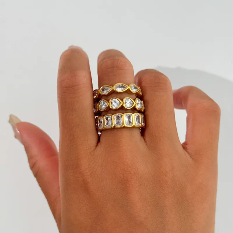 Muse Emerald Cut CZ Ring