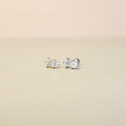 Neve Gold | Stainless Steel Screw Ball Stud