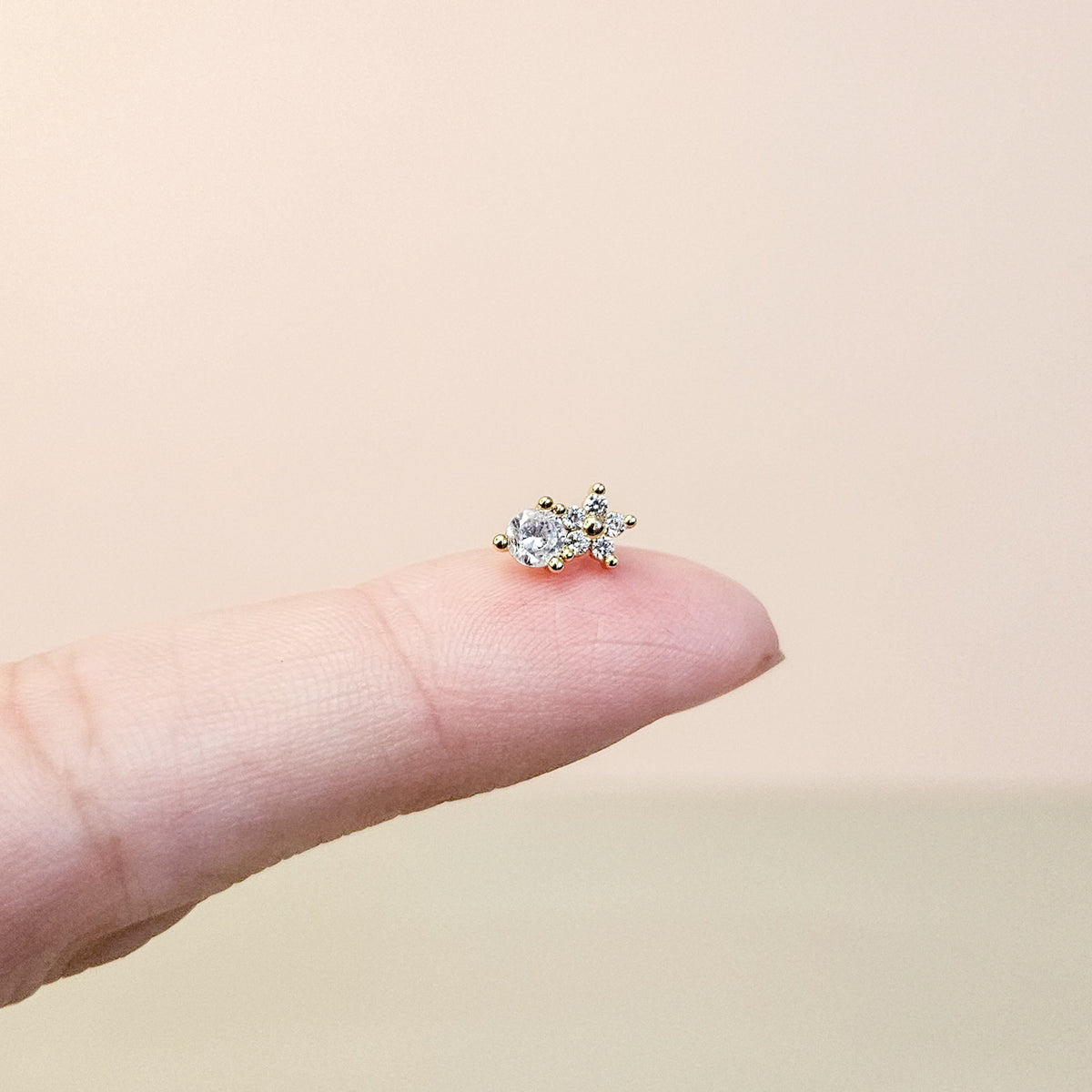 Neve Silver | Stainless Steel Screw Ball Stud