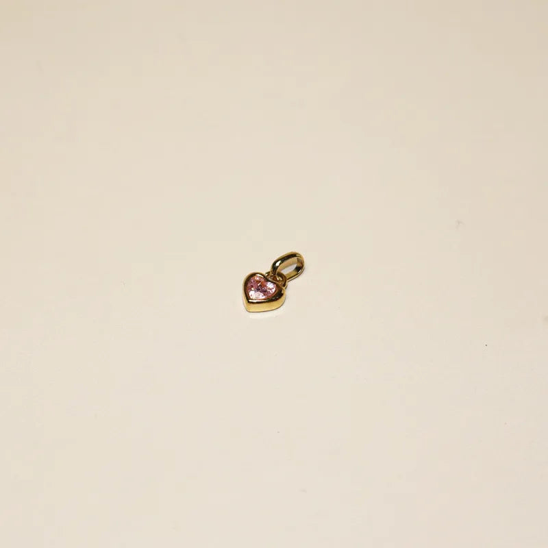Birthstone Heart Charms