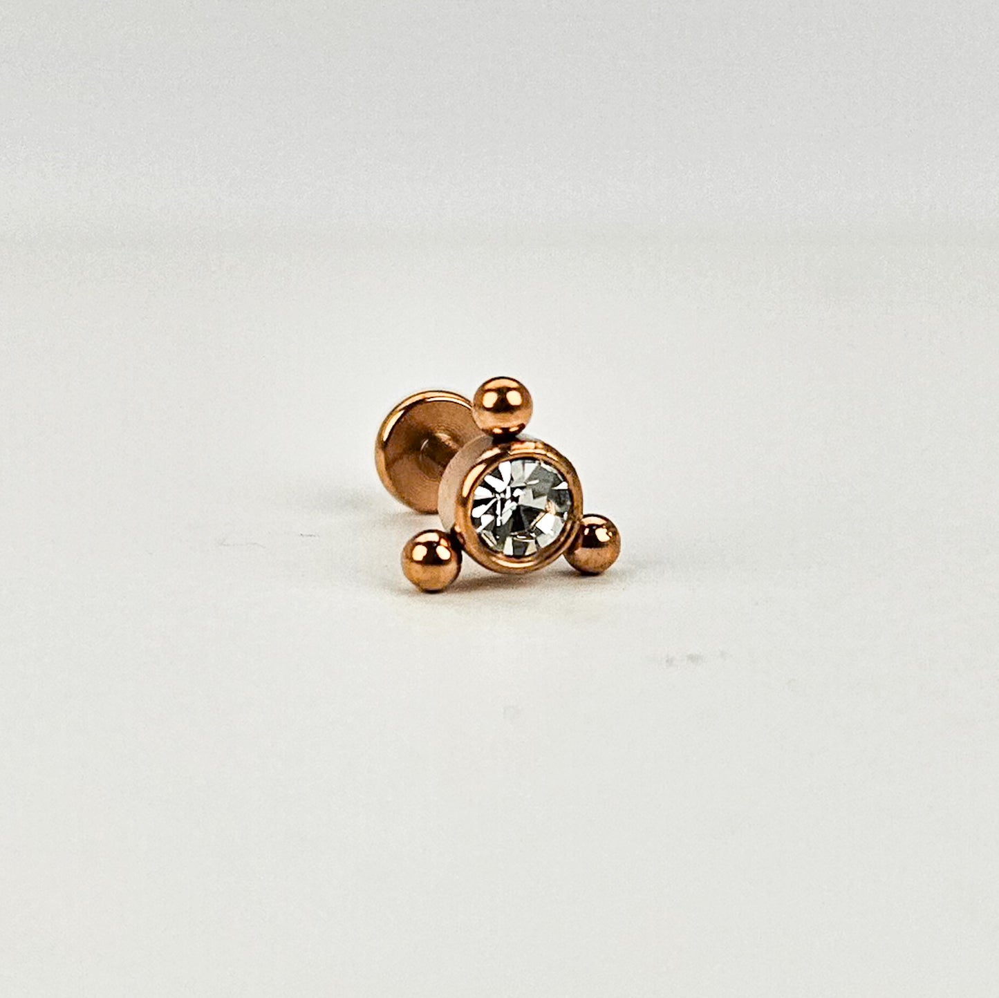 Orbit Rose Gold | Stainless Steel Flat Back Stud
