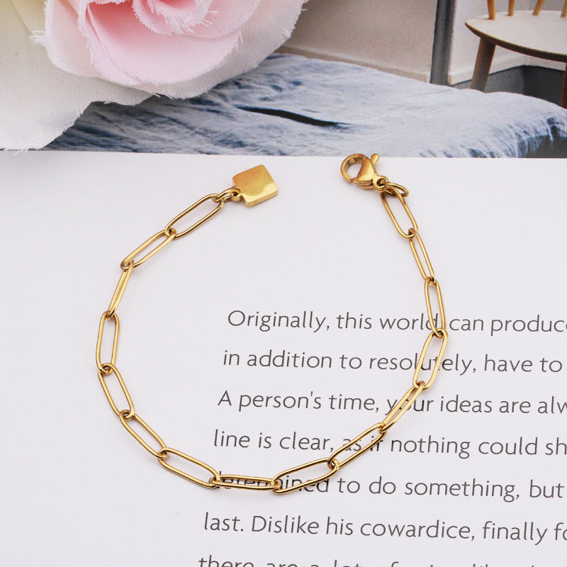 Paperclip Bracelet - Engravable
