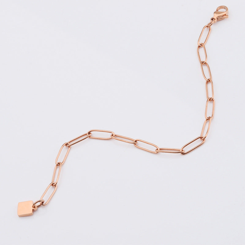 Paperclip Bracelet - Engravable