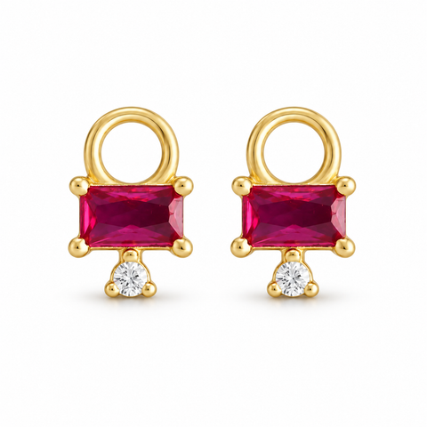 Pink Cake  | Sterling Silver Earring Charms