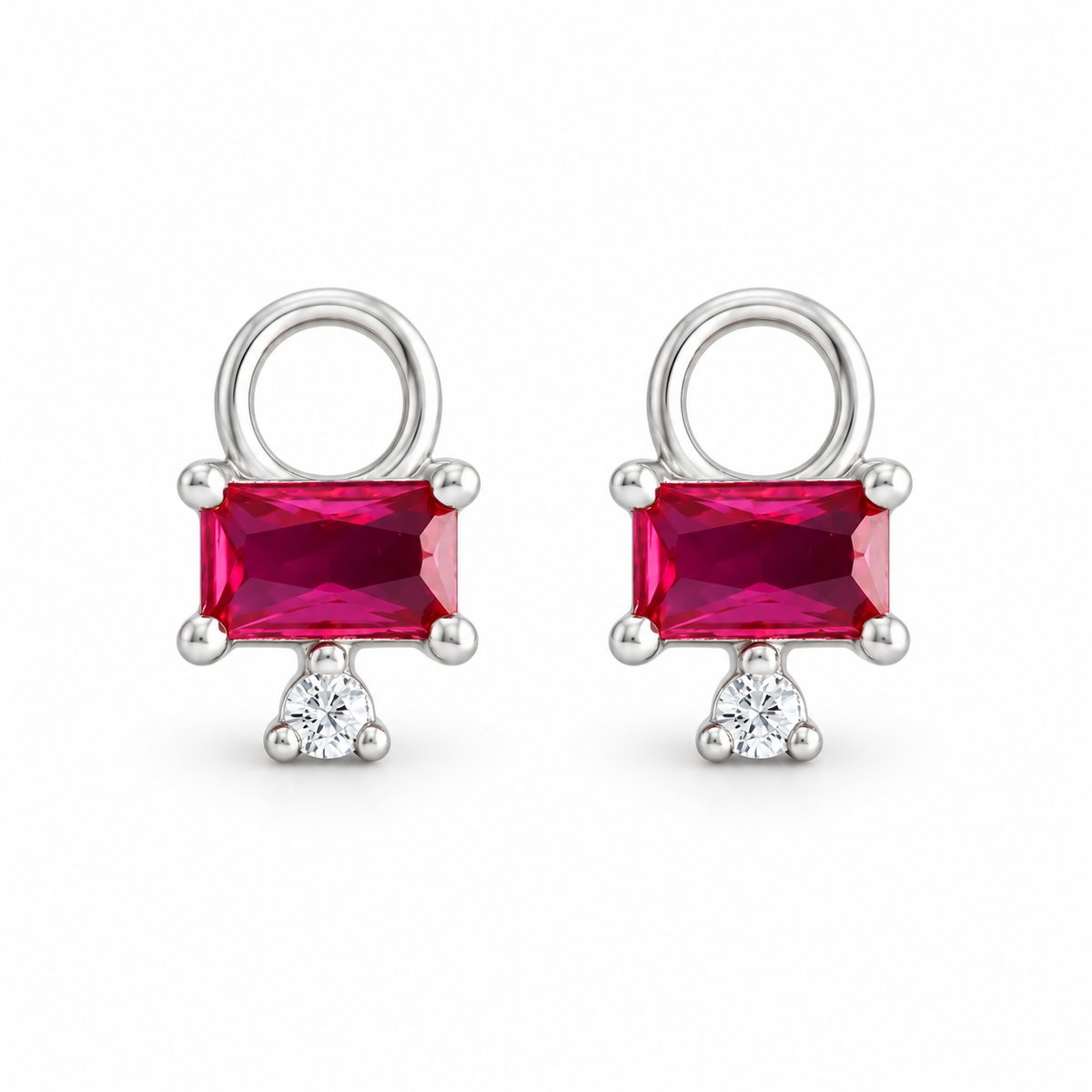 Pink Cake  | Sterling Silver Earring Charms