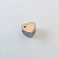 Pink Heart Bead Bracelet Charm