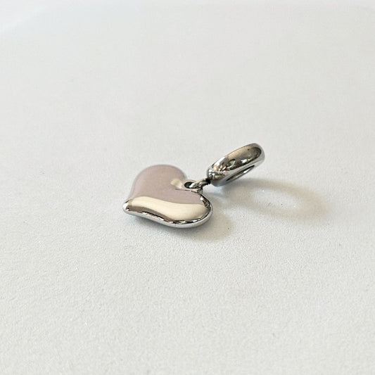 Plain Heart Pendant Bracelet Charm